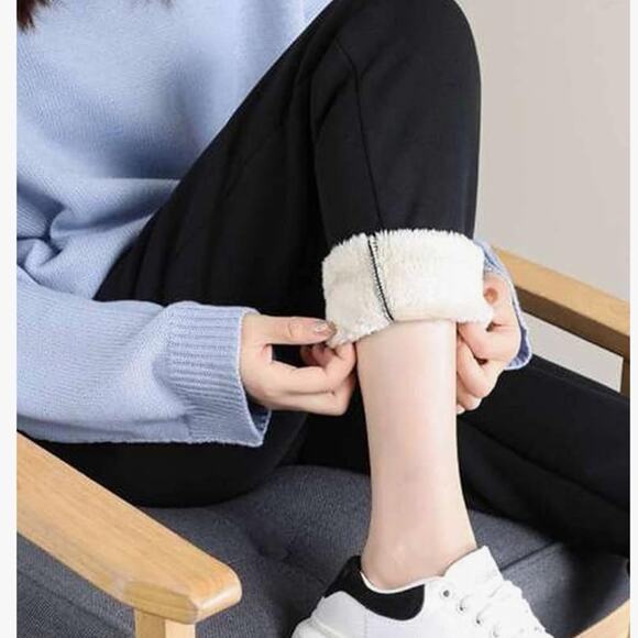 Women's Winter Warm Athletic Sweatpants Sherpa Lined Joggers Fleece Pants Small - Picture 5 of 12